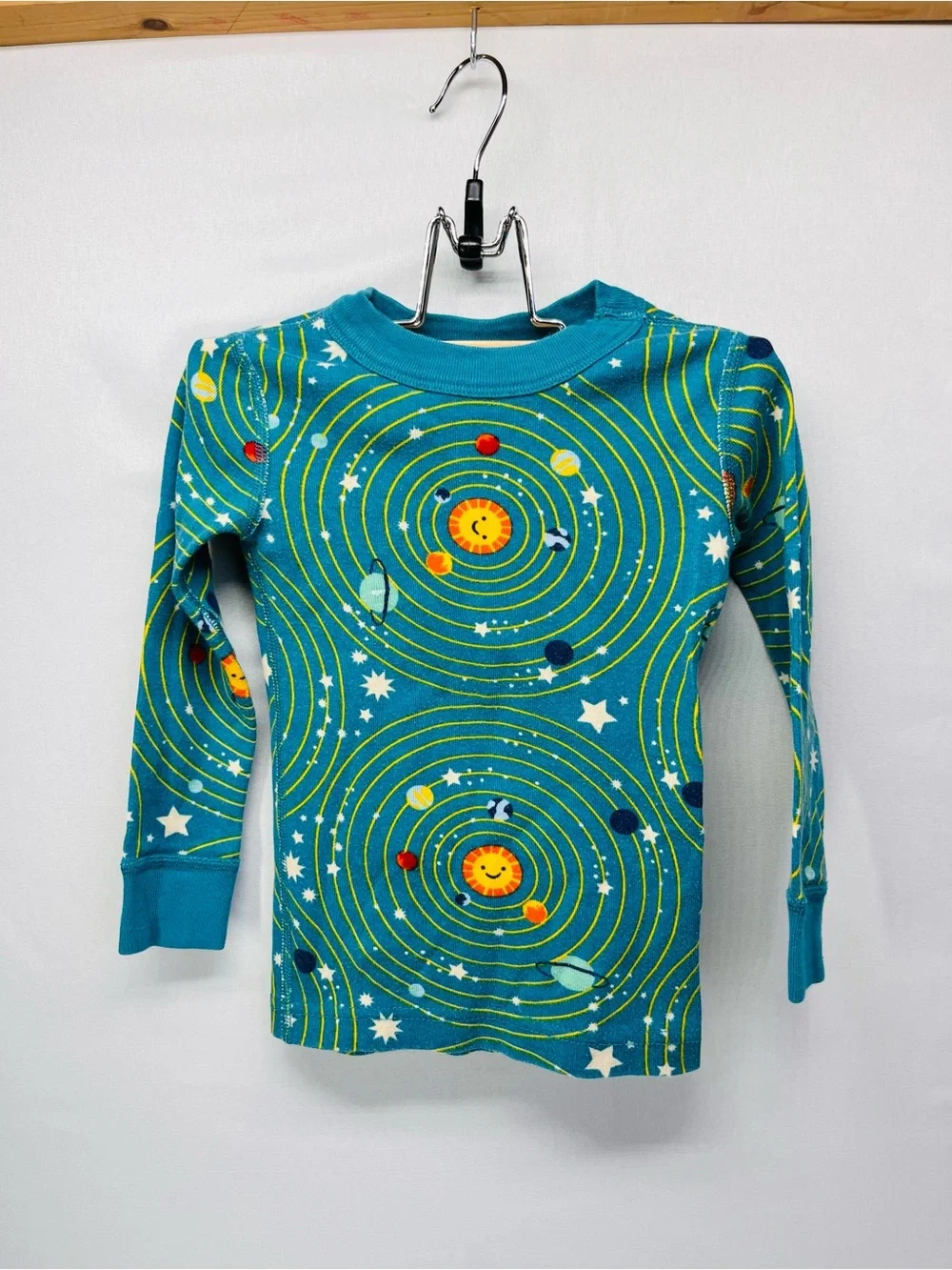 Hanna Andersson Teal Solar System Pajamas
